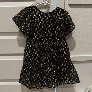Buddy Love Black Dress with Gold Dots